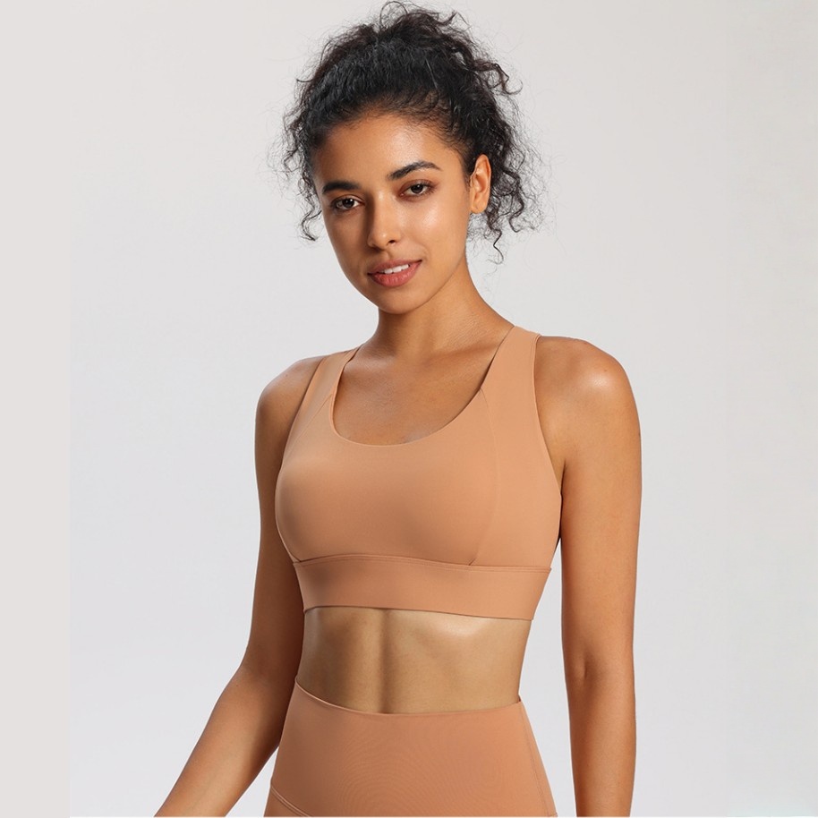 Women Sexy Tank Top Vest Sports Bra Female Yoga Fitness Cross Back Sports Bra